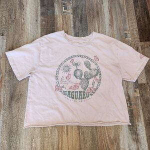 Organic Generation Saguaro Cacti Short Sleeve Crop Top